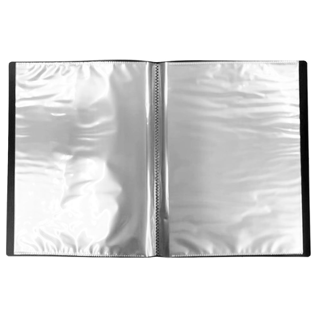 書類ファイル ポケットファイル クリアファイル A4サイドインファイル 32P ブラック 352006