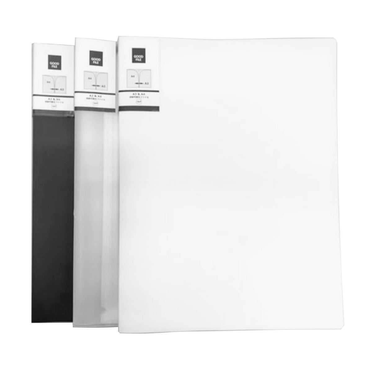 クリアファイル 書類ファイル ポケットファイル ダブルインファイルA3アンドA4 18P 352009