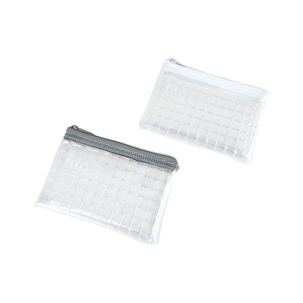透明ポーチ 文具小物ケース スモール 約12x8cm 352031