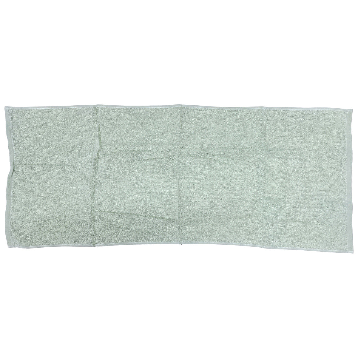 タオル 綿100%吸水フェイスタオル ミントグリーン34×80cm 352163