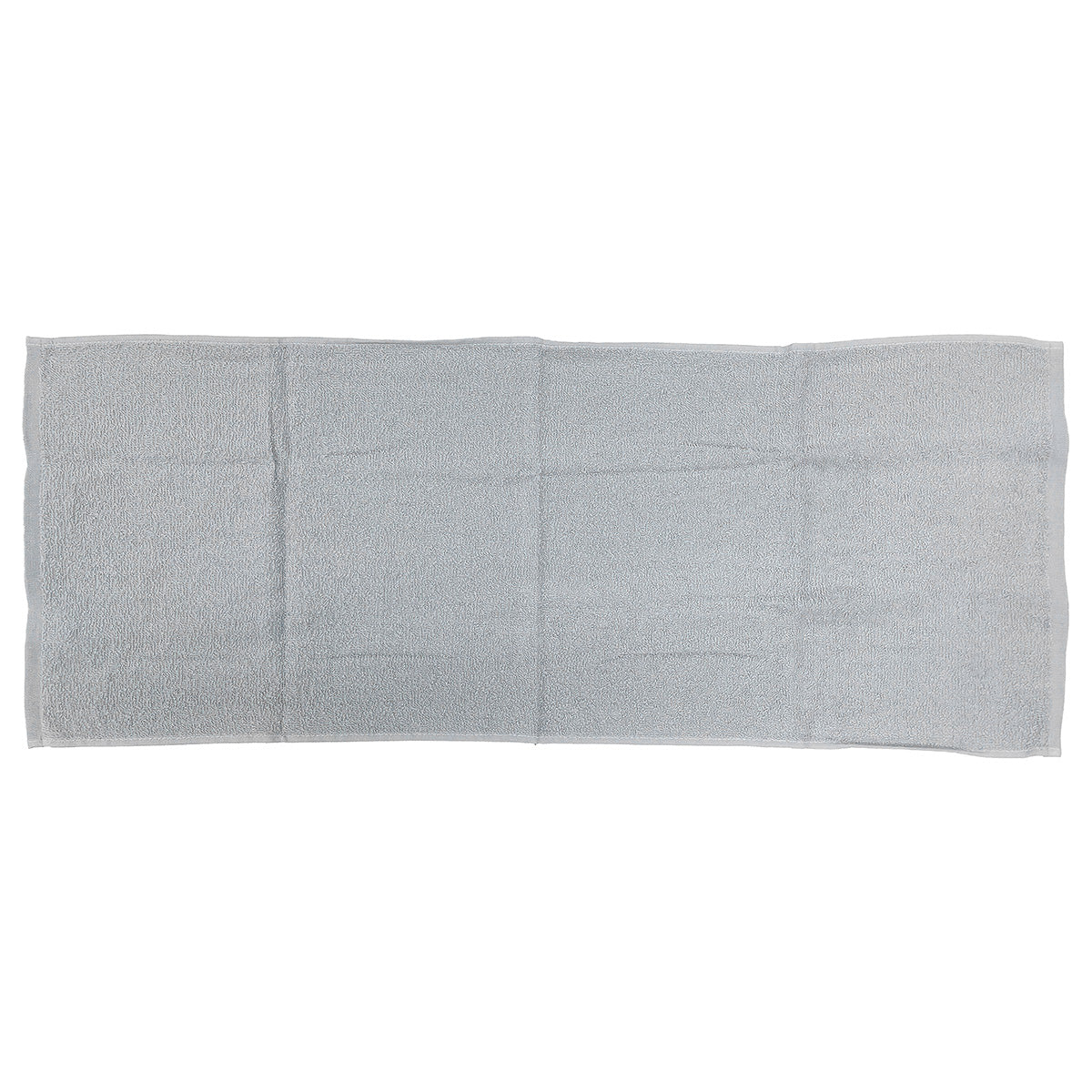 タオル 綿100% 吸水フェイスタオル ライト グレー 約34×80cm 352166