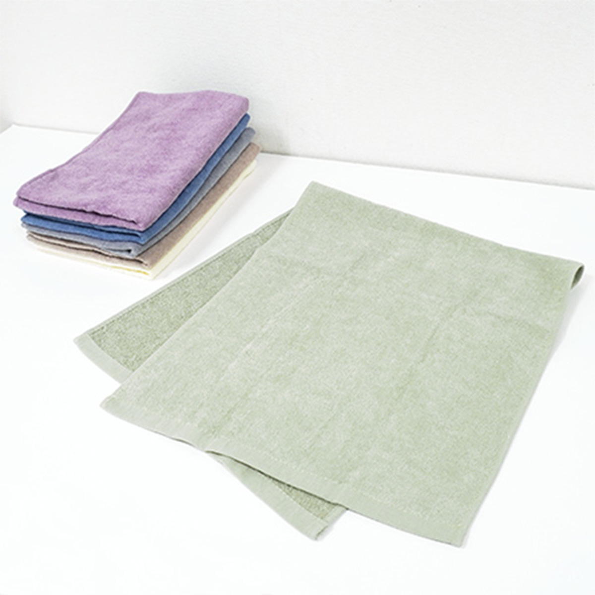 シャーリングフェイスタオルミントグリーン 352193