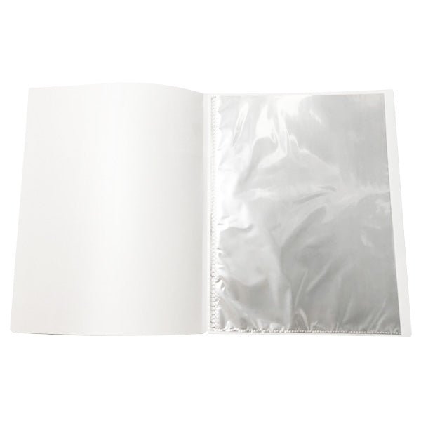 ポケットファイル ポケットクリアファイル A4 スリムファイル 20ポケット ホワイト 352302