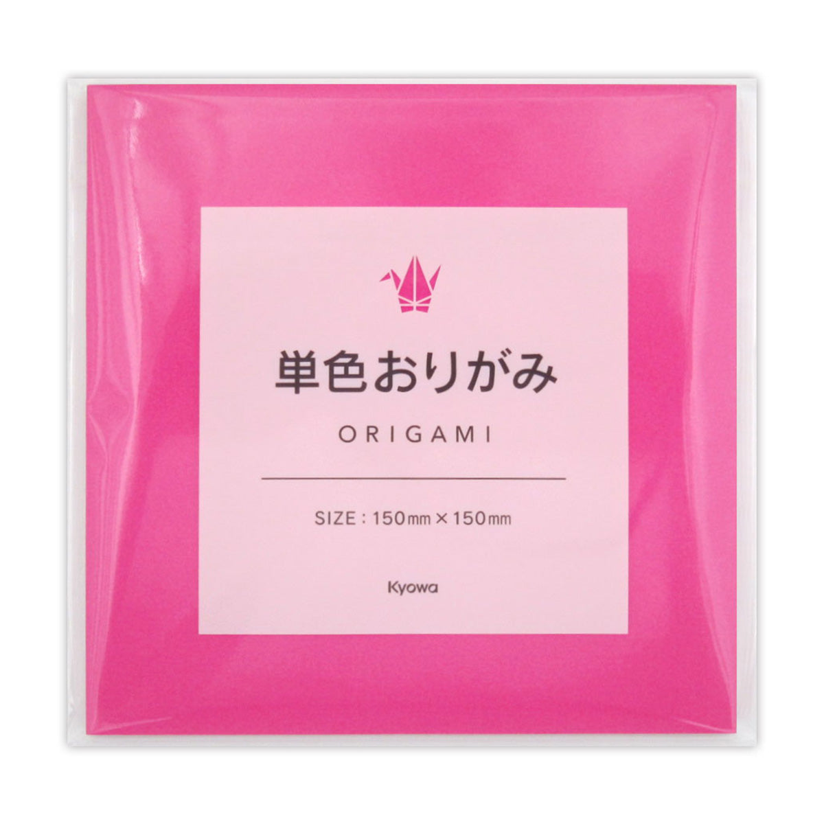 折り紙 単色おりがみ 150mm×150mm ぼたん 70枚 352585