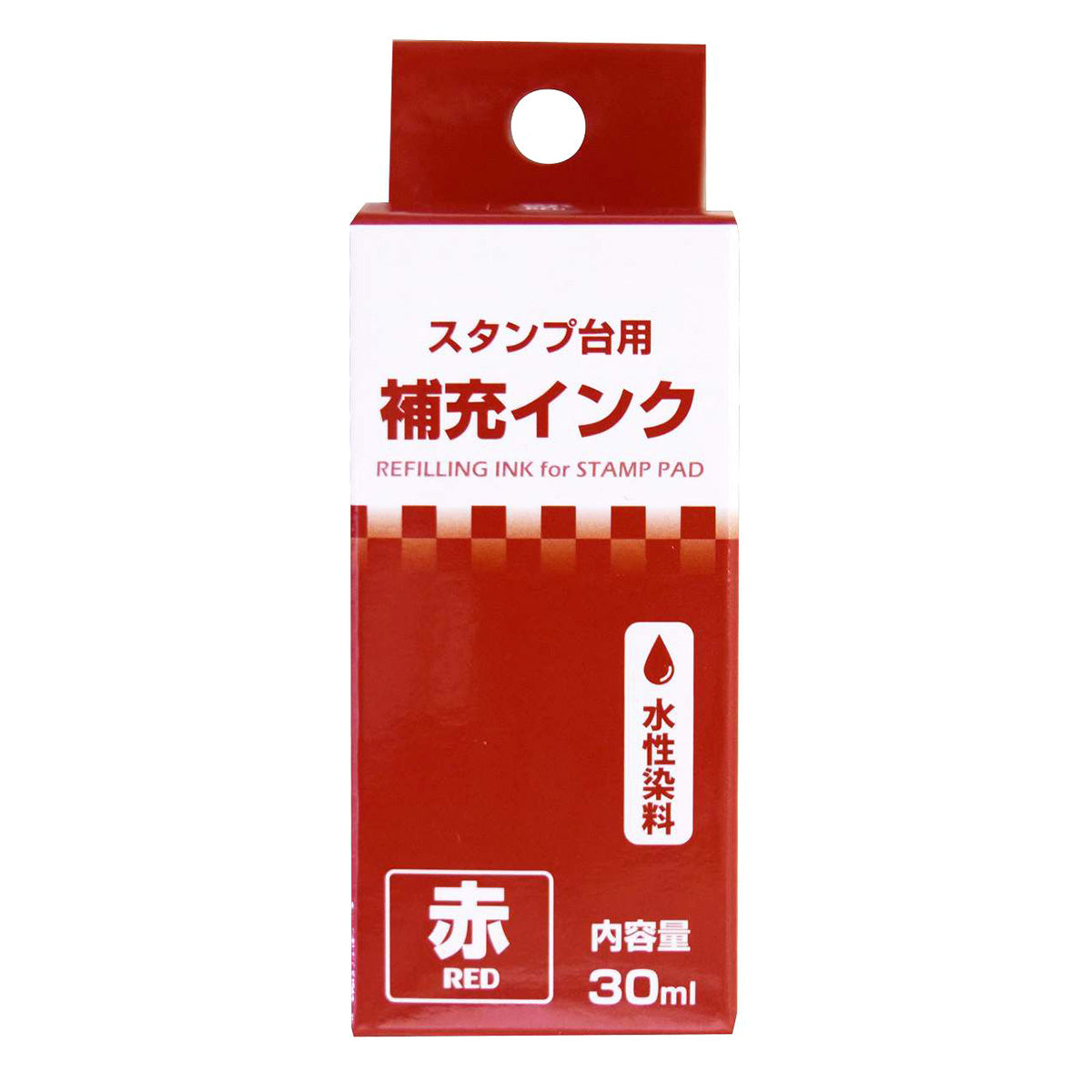 スタンプ台用補充インク30ml 赤 352607