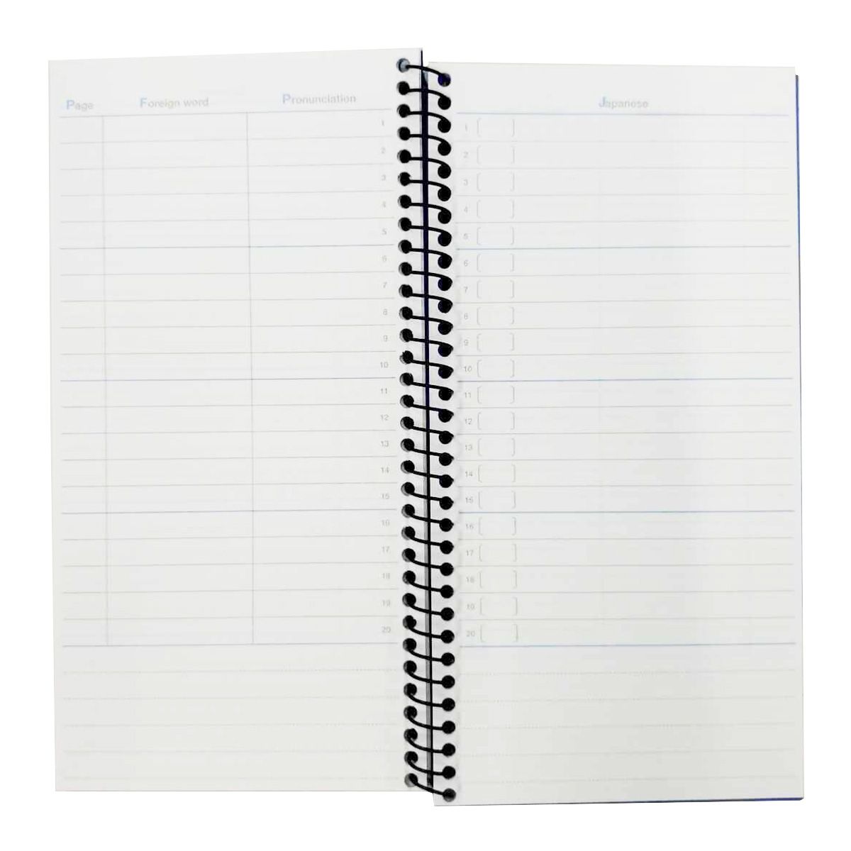 長型スパイラルノート単語罫 40枚 352709