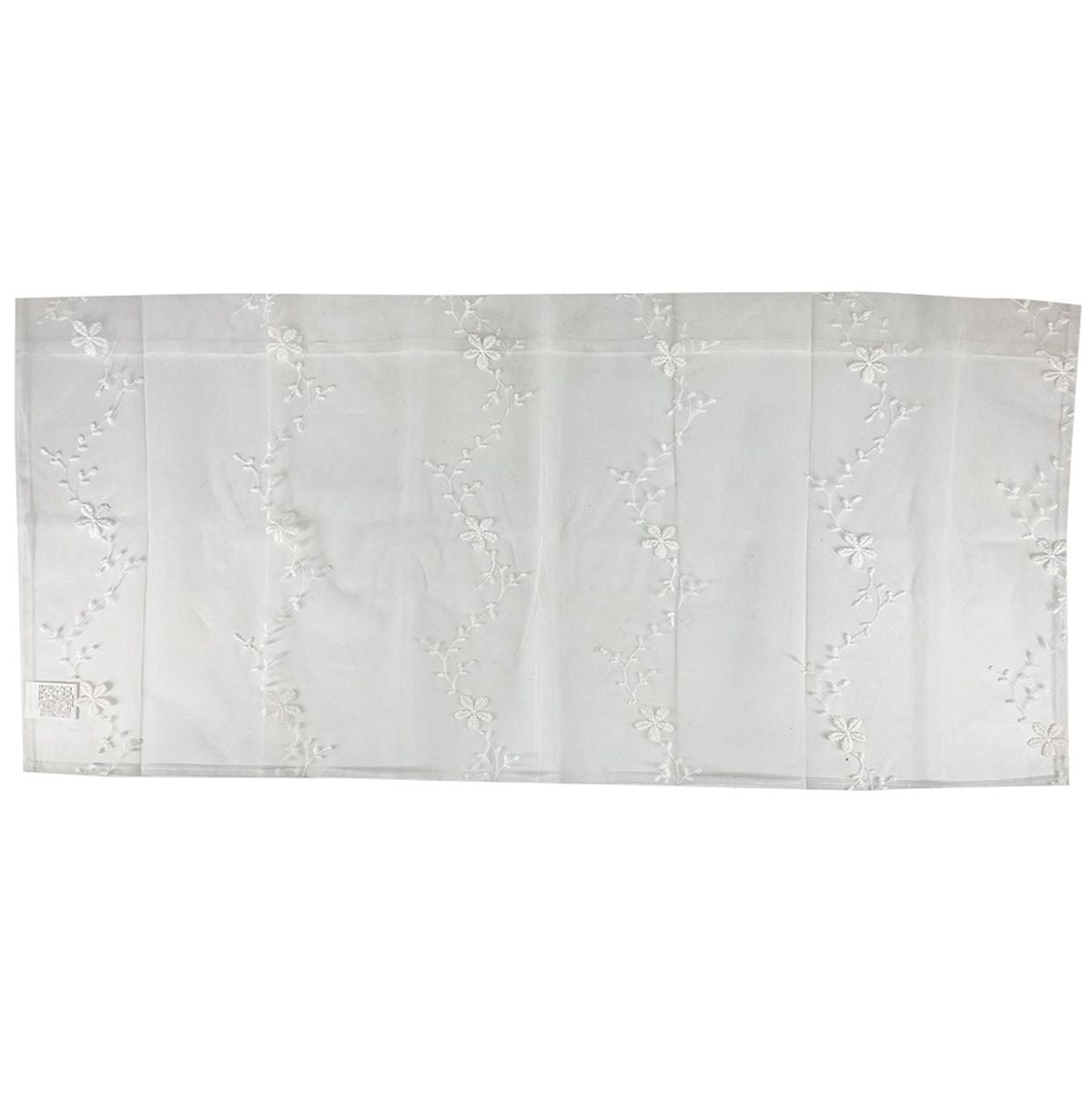 【OUTLET】カフェカーテン目隠しカーテン ラメフラワー 約H45×W105cm 353032