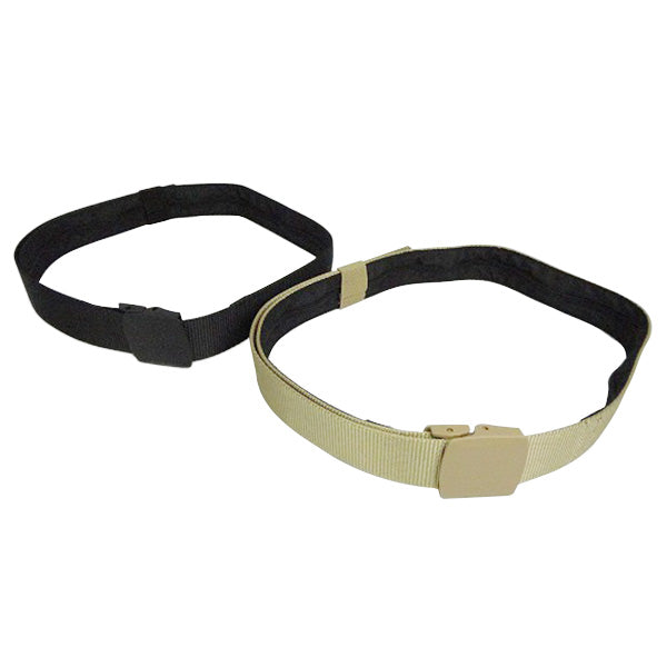 【在庫限り】ベルト バックルベルト アウトドアポケットベルト120cm(ブラック・ベージュ) 353144
