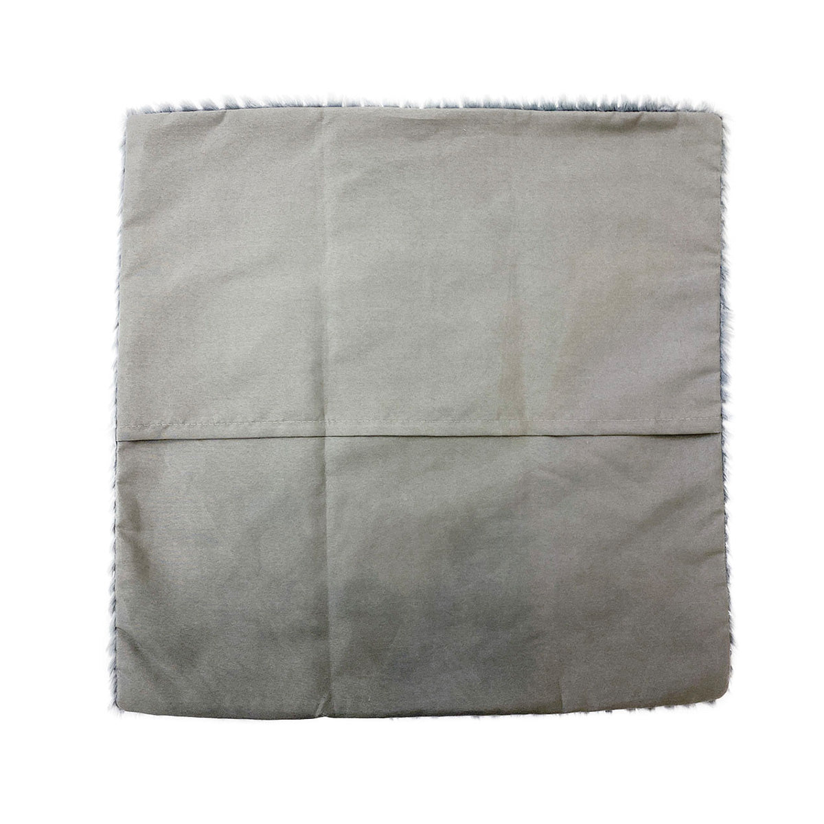 【在庫限り】クッションカバー クッションケース ファー生地 グレー 45×45cm 353361