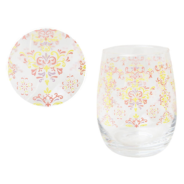 【OUTLET】コップ グラス タンブラー 腰丸タンブラー スウィートダマスク 400ml ガラスコップ 353458