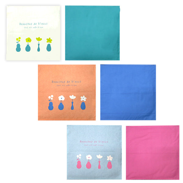 【OUTLET】クッションカバー クッションケース 布 北欧 おしゃれ 花柄 バイカラー 45×45cm 353617