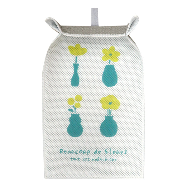 【OUTLET】水切りマット 水切りシート 北欧 花柄 スリム キッチン 食器乾燥 吸水マット 吸水シート ドライマット 吊り下げ可 36×20cm 353620