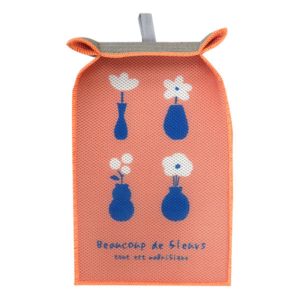 【OUTLET】水切りマット 水切りシート 北欧 花柄 スリム キッチン 食器乾燥 吸水マット 吸水シート ドライマット 吊り下げ可 36×20cm 353620