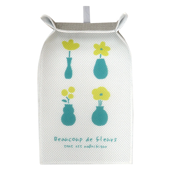 【在庫限り】水切りマット 水切りシート 北欧 花柄 スリム キッチン 食器乾燥 吸水マット 吸水シート ドライマット 吊り下げ可 36×26cm 353621