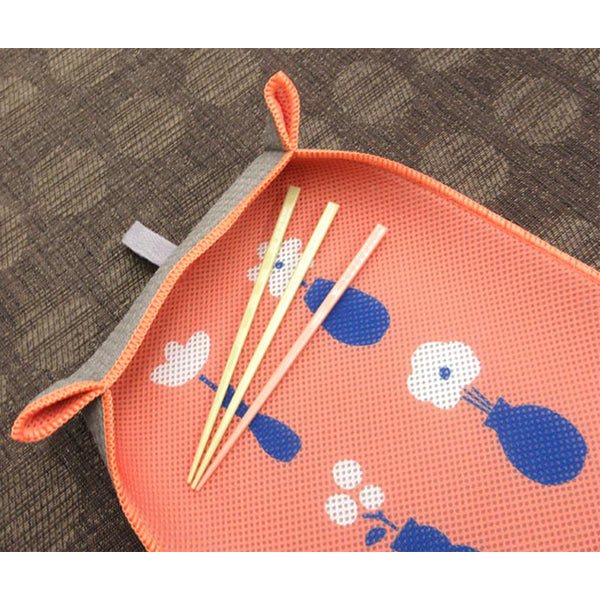 【在庫限り】水切りマット 水切りシート 北欧 花柄 スリム キッチン 食器乾燥 吸水マット 吸水シート ドライマット 吊り下げ可 36×26cm 353621