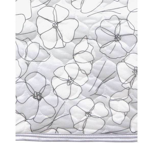 【OUTLET】ピローパッド 枕カバー 接触冷感 夏 北欧 フラワー柄 グレー 45×55cm RK1454/09 まくらパッド 熱帯夜対策 353634