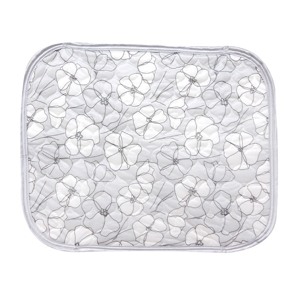 【OUTLET】ピローパッド 枕カバー 接触冷感 夏 北欧 フラワー柄 グレー 45×55cm RK1454/09 まくらパッド 熱帯夜対策 353634