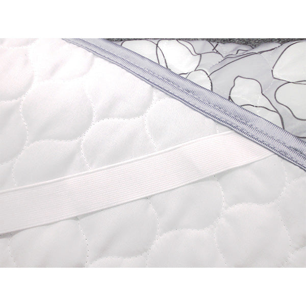 【OUTLET】ピローパッド 枕カバー 接触冷感 夏 北欧 フラワー柄 グレー 45×55cm RK1454/09 まくらパッド 熱帯夜対策 353634