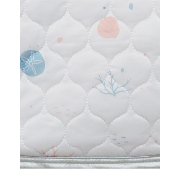 【OUTLET】ピローパッド 枕カバー 接触冷感 夏 マリン柄 ホワイト 45×55cm RK1455/09 まくらパッド 熱帯夜対策 353637