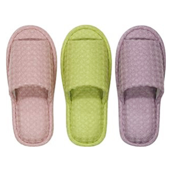 【OUTLET】スリッパ 低反発 室内用 レディース 婦人 低反発スリッパ D フリーサイズ(ピンク・パープル・グリーン) 353880