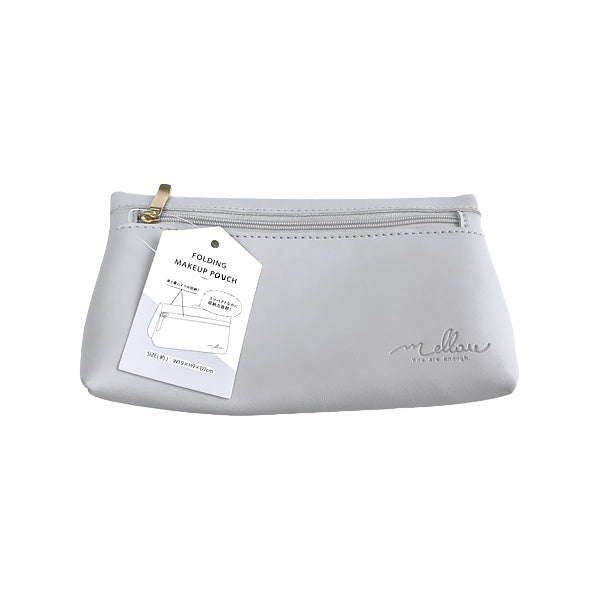 【OUTLET】折りたたみ化粧ポーチ コスメポーチ グレー 20F254 354240