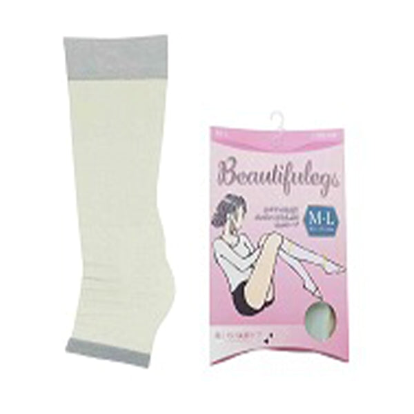 【OUTLET】靴下 ハイソックス レディース 着圧 むくみ予防 ハイソックス 婦人 グレー オープントゥ M-L 354639