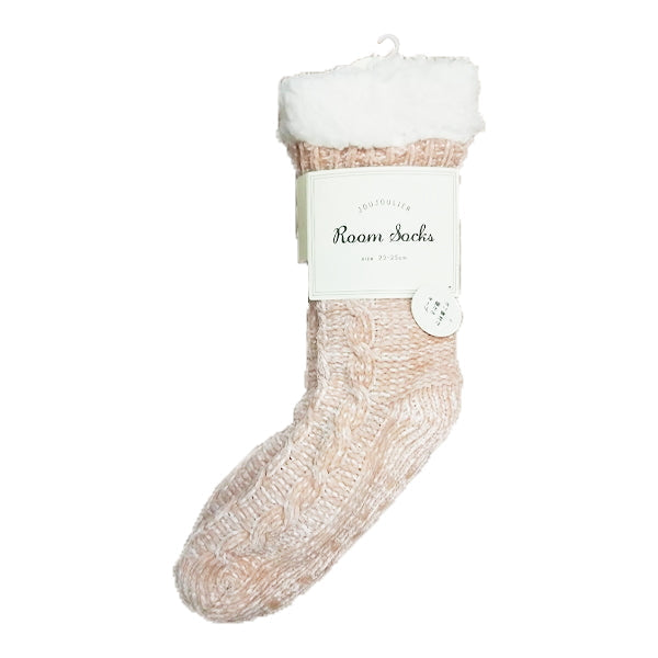 【OUTLET】内ボアケーブル編み ルームソックス 354647