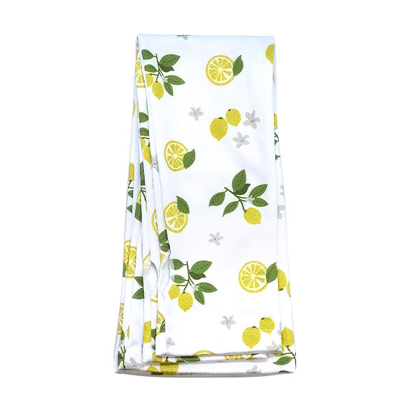 【OUTLET】アームカバー レディース 婦人用 ロング丈 50cm 夏用 指穴あり 冷感 薄手 UV対策 日焼け 接触冷感 レモン柄 354760