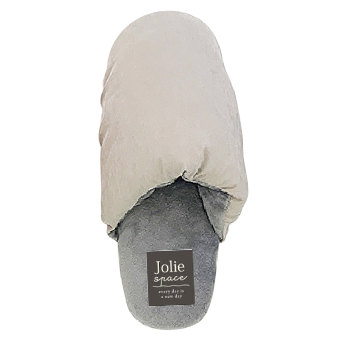 スリッパ モコモコ 秋冬用 ルームスリッパ ダウン風ソフトスリッパ ベージュ 24.5?26cm 354972