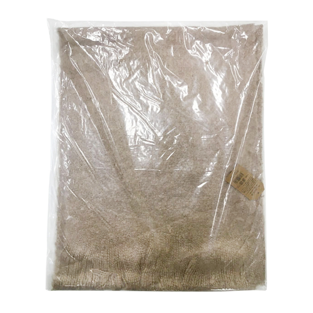 【OUTLET】ストール マフラー ネックウォーマー モヘア無地ストール ベージュ H175×W40cm 355075