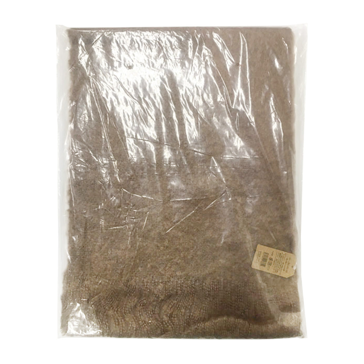 【OUTLET】ストール マフラー ネックウォーマー モヘア無地ストール ブラウン H175×W40cm 355076