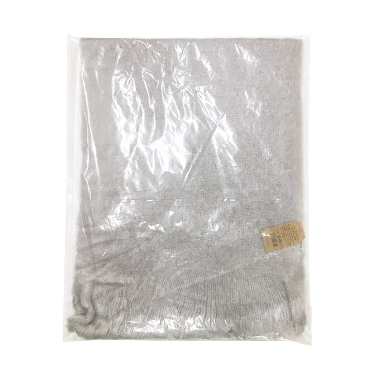 【OUTLET】ストール マフラー ネックウォーマー モヘア無地ストール グレー H175×W40cm 355079