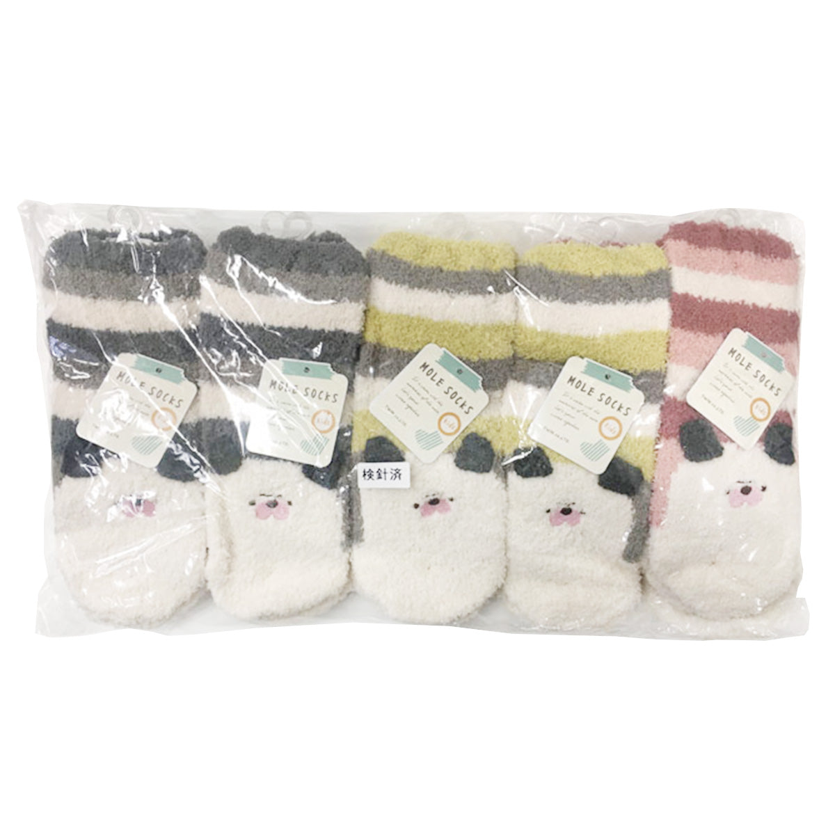 【OUTLET】キッズモールソックス パグボーダー 355096