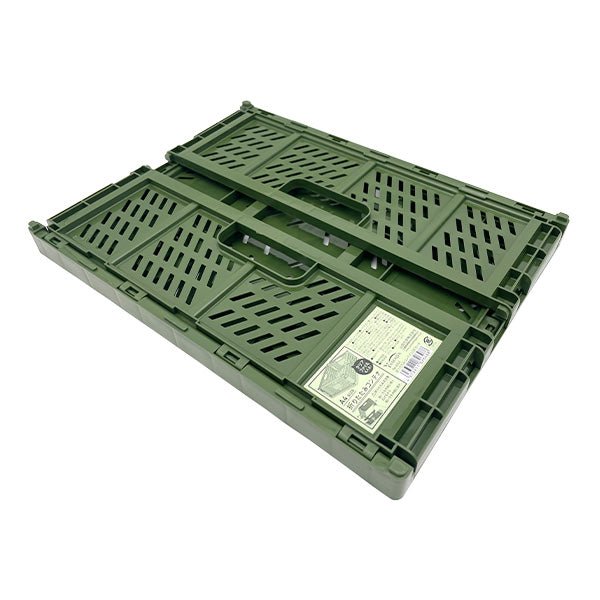 収納ケース 収納ボックス コンテナボックス 折りたたみ コンテナ L 120カーキ 34×25.6×12.6cm 355189