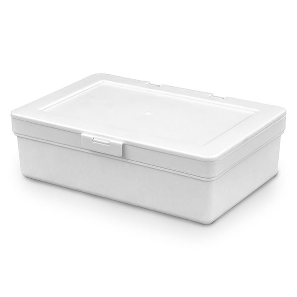 小物ケース 収納ケース フタがとまるケース S ホワイト 355217