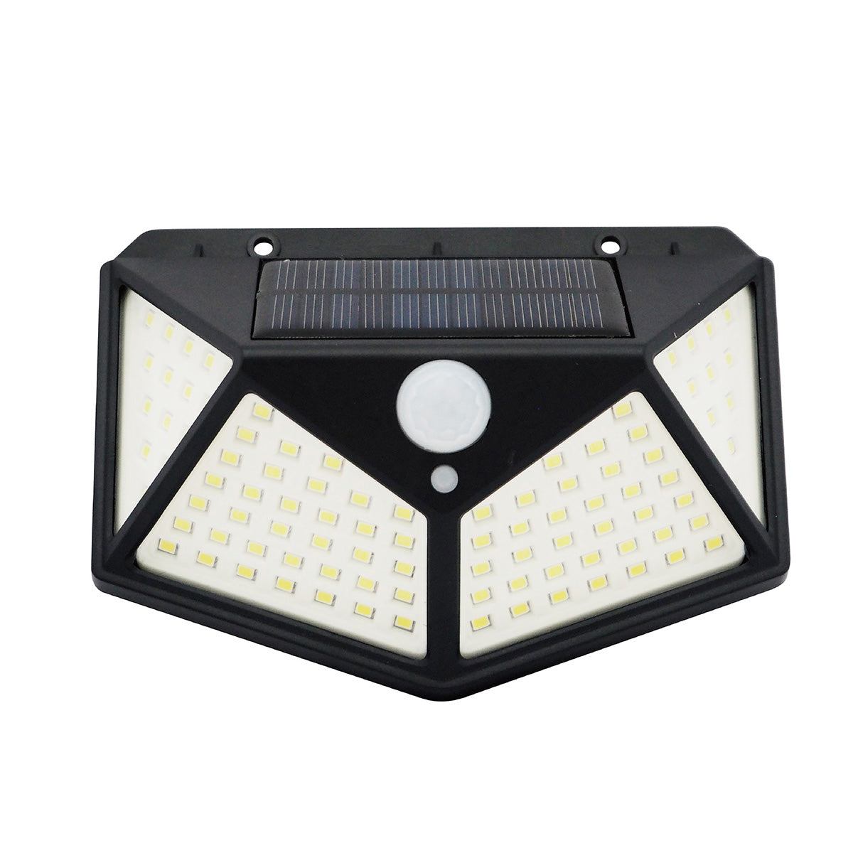 ソーラー式 人感センサーライト 100LED 防犯ライト 355270
