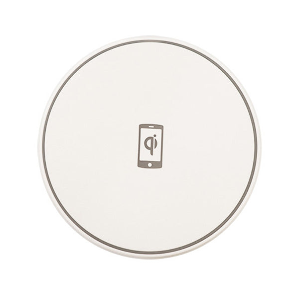 充電器 ワイヤレス充電器 Qi認証 10W ホワイトチャージャー スマホ充電器 Q-3 355286