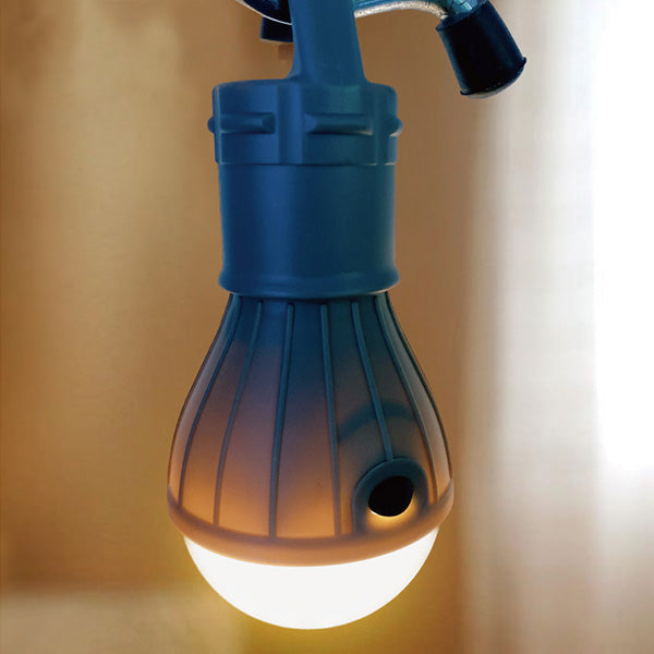 ライト 電灯 LEDライト フック付き 電球色 (ブラウン・ライトグレー) 355298