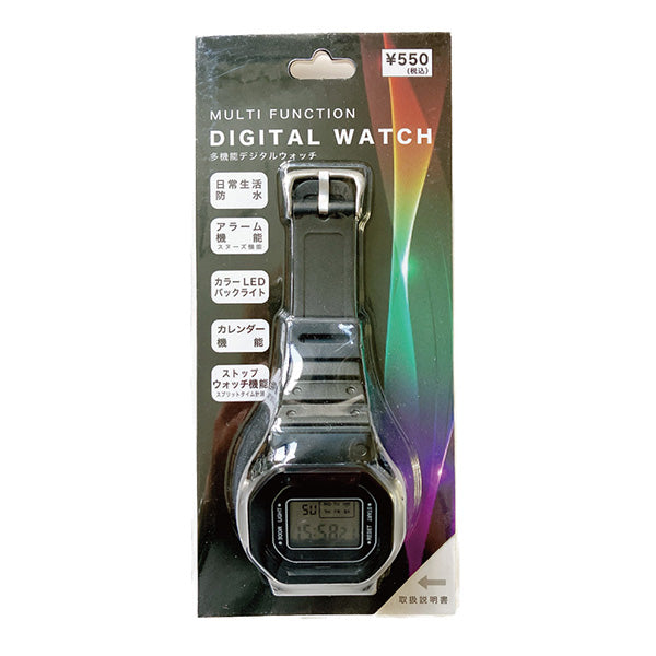 腕時計 生活防水 デジタル時計 アラーム カレンダー 多機能デジタル