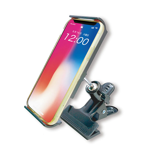 スマホスタンド スマホホルダー スマホスタンド&クリップ ブラック 黒 355305
