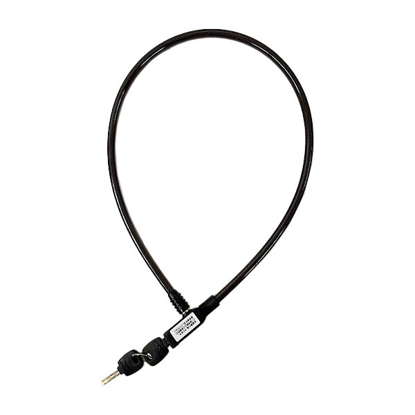 鍵 ロックキー ワイヤーロック ケーブルロック 自転車 チェーンロック 鍵式 キー 盗難防止 ストレートタイプ 80cm 355310