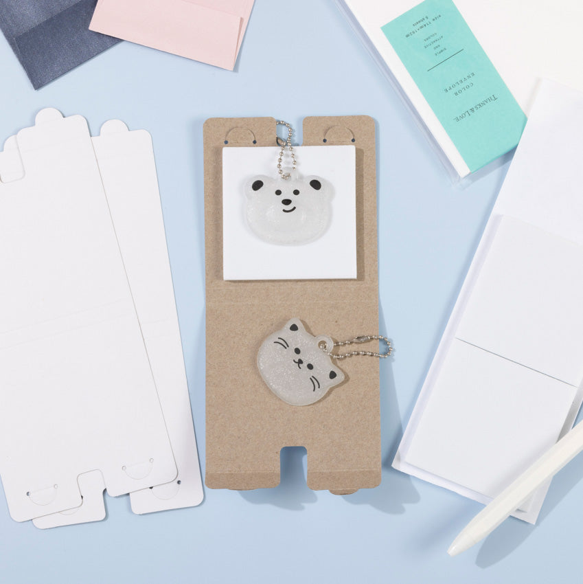 【OUTLET】キーホルダー発送用クッション付き台紙 キーホルダー梱包 355410