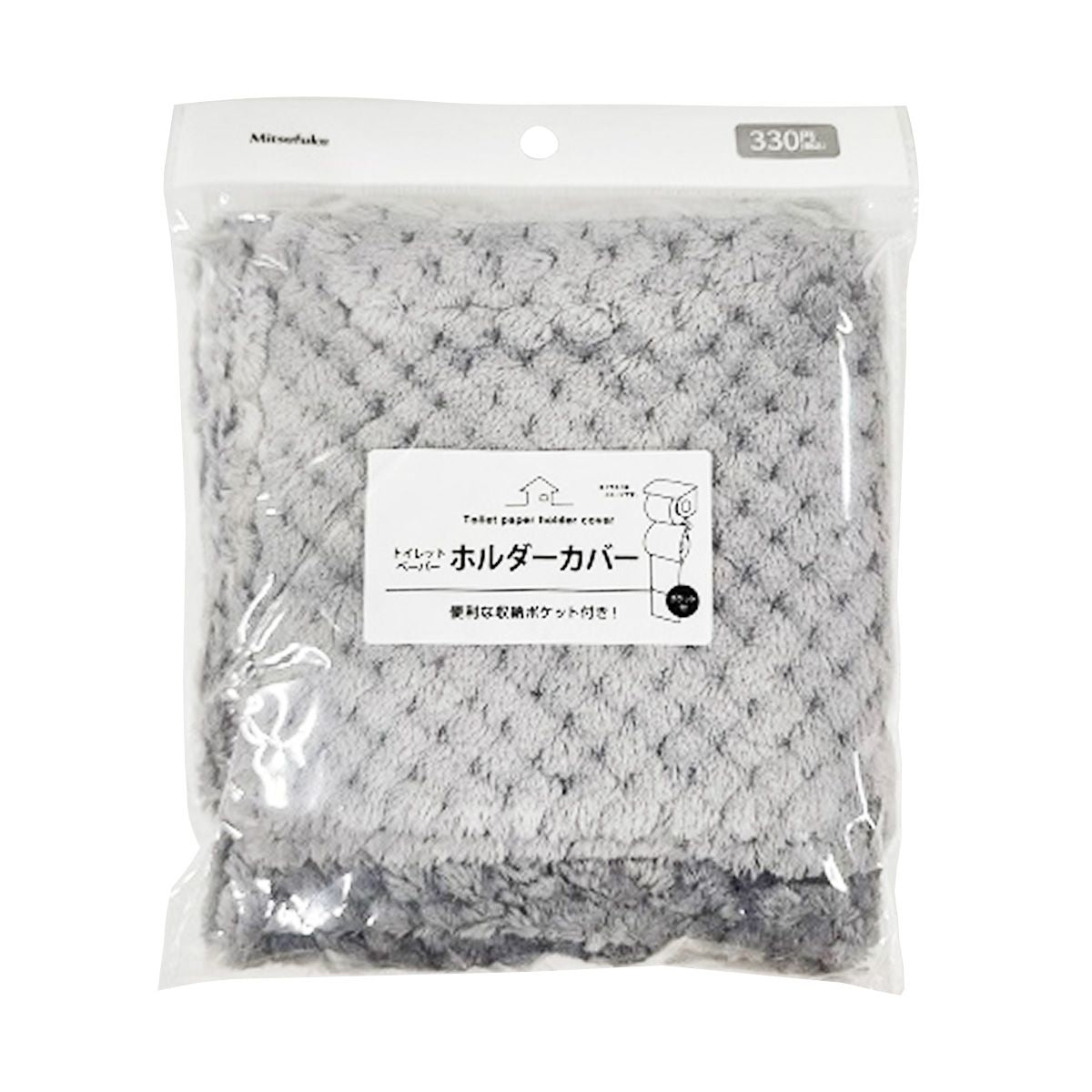 トイレットペーパーホルダーカバー グレー 355446