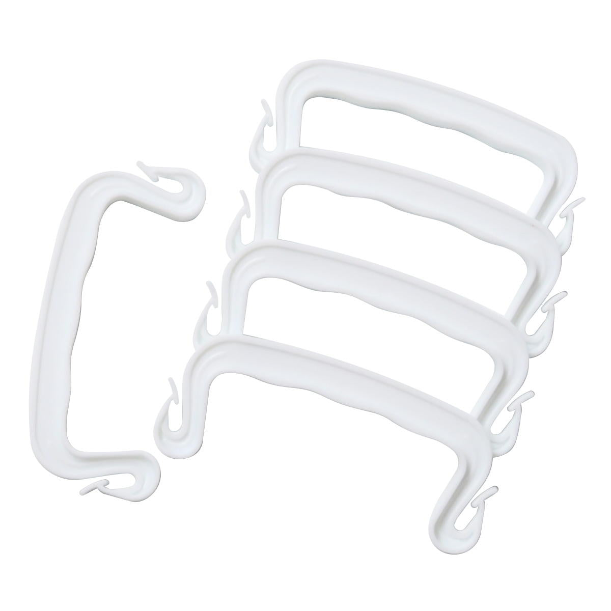 PP梱包 ハンドル 5P ホワイト 梱包用品 355653