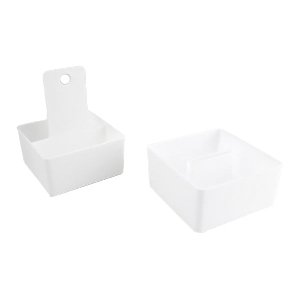 取っ手付きケース 2段 約W81×D81×H100mm 引き出し収納 小分け収納 355762