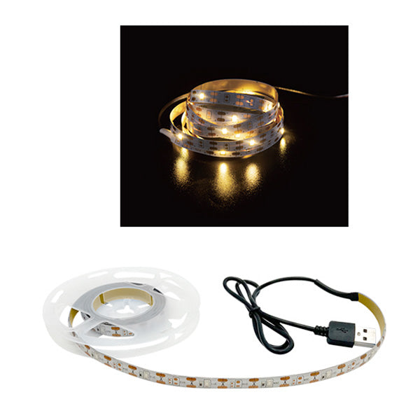 テープライト おしゃれ DIY 間接照明 インテリア 30LEDs 1m ウォームホワイト ホテルライク 355789