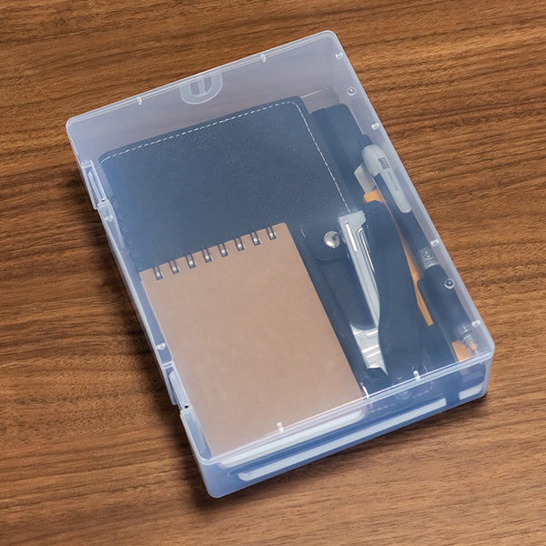 立てて置ける収納ケース クリアケース 仕切りなし 212×150×49mm 355825