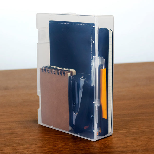 立てて置ける収納ケース クリアケース 仕切りなし 212×150×49mm 355825