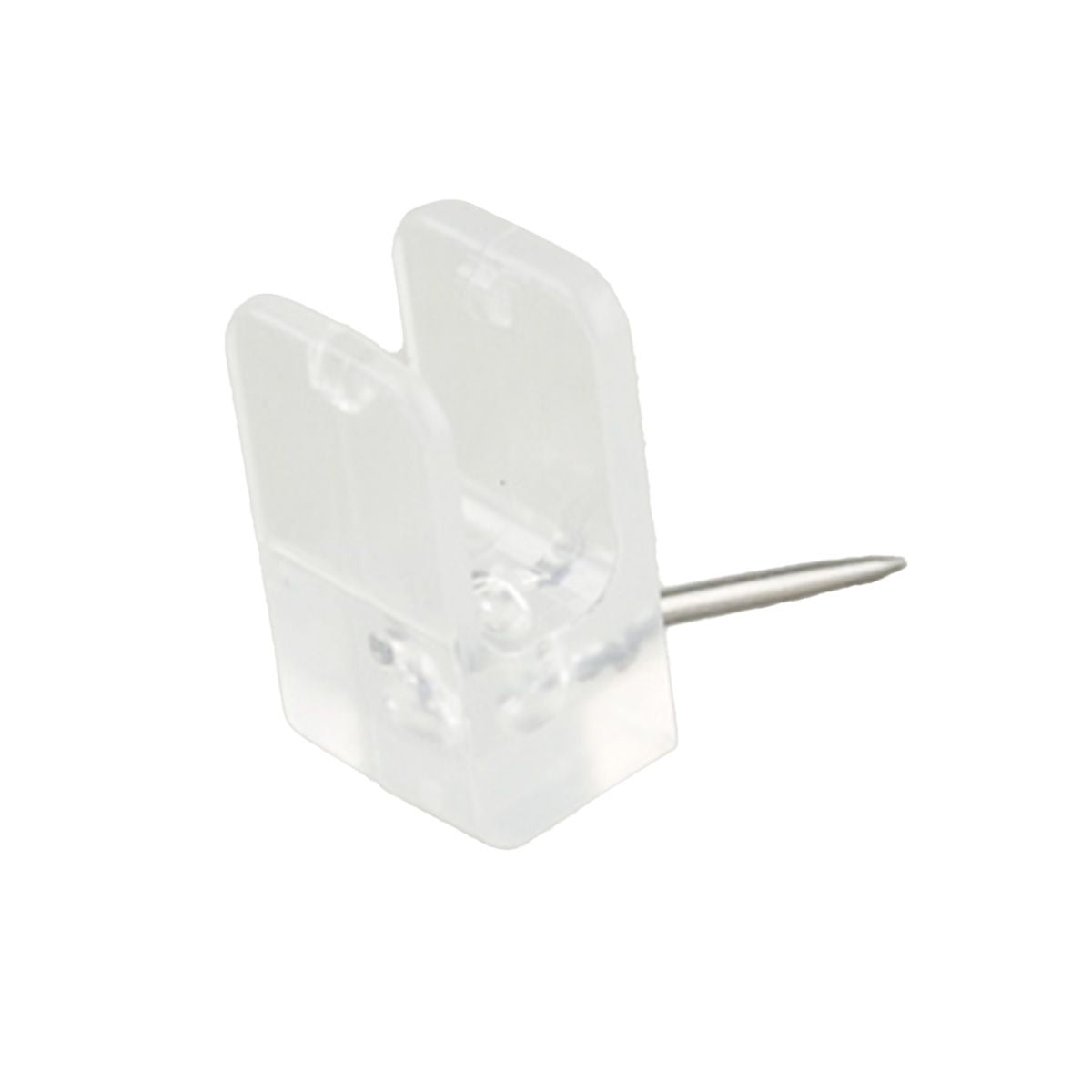 透明コードフック 壁用コードピンフック スリム 6個入り 355889