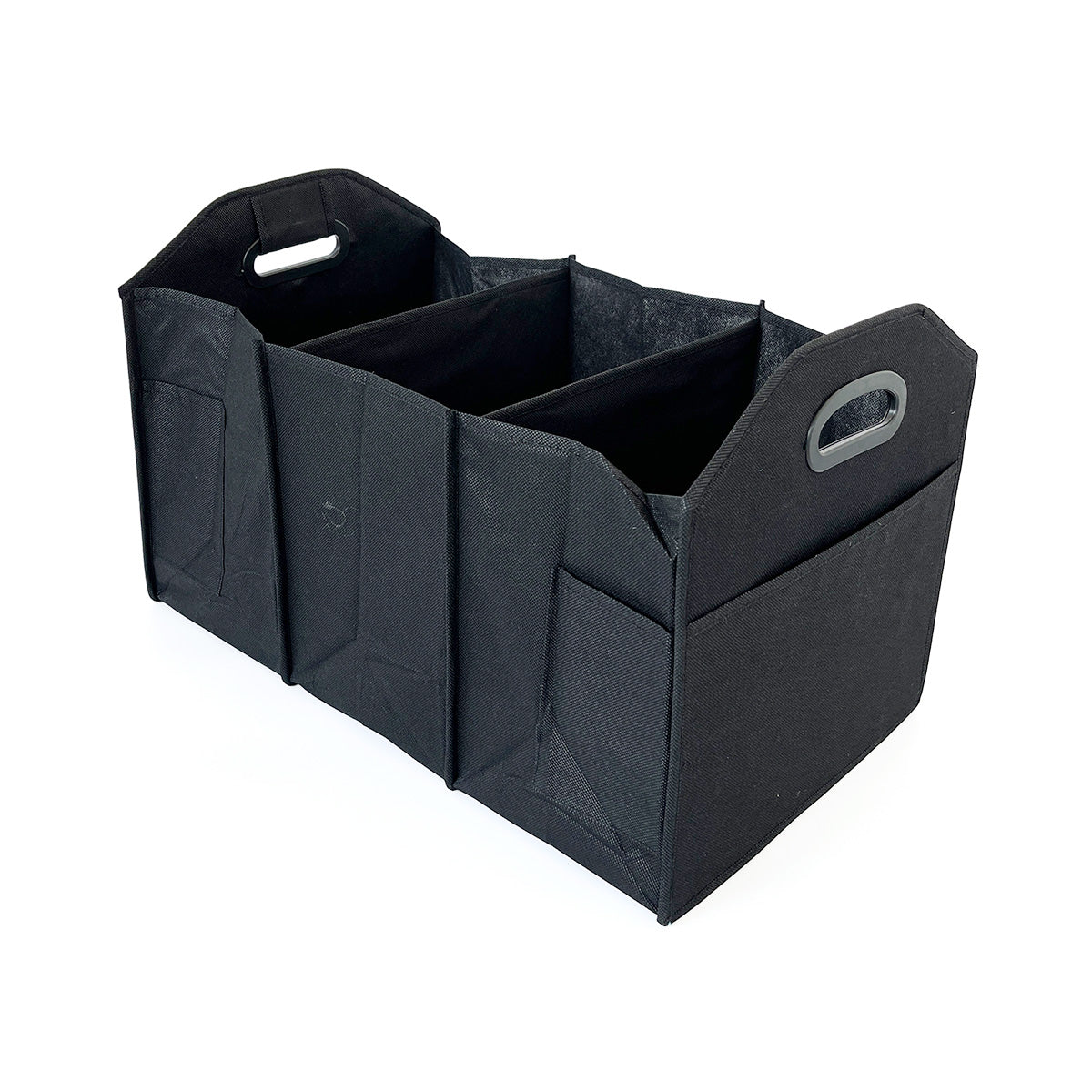 【OUTLET】車用折りたたみ収納ボックス 車載収納ケース 約53x32x33cm ブラック 355930